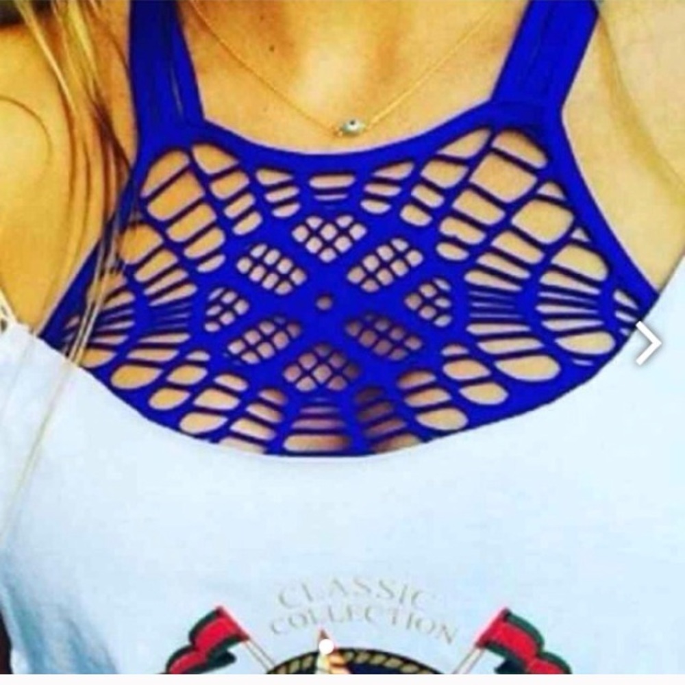 LF cobalt blue Dreamcatcher Bralette NWT festival boho